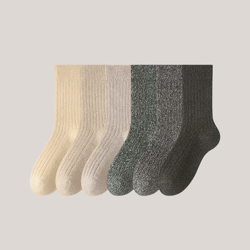Plusock Übergröße, einfarbige Kaschmir-Viertel-Socken (6 Paar) - Mehrfarbig - EU39-44 (US6-10) - image 7