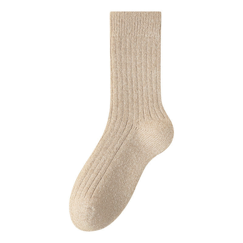 Plusock Übergröße, einfarbige Kaschmir-Viertel-Socken (6 Paar) - Kamel - EU39-44 (US6-10) - image 9