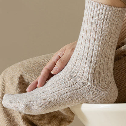 Plusock Übergröße, einfarbige Kaschmir-Viertel-Socken (6 Paar) - image 4