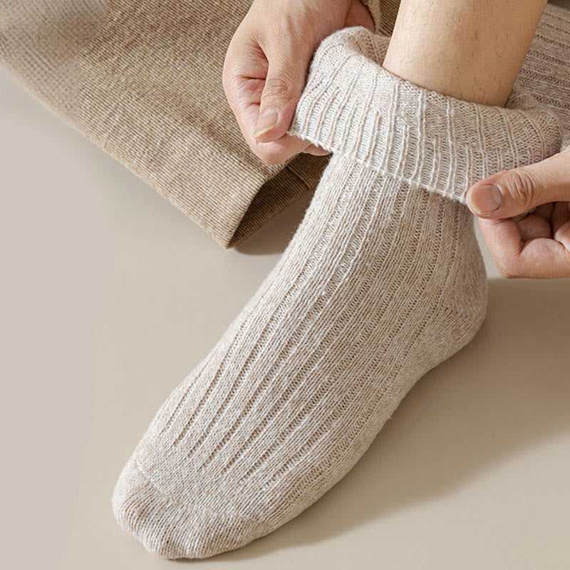 Plusock Übergröße, einfarbige Kaschmir-Viertel-Socken (6 Paar) - image 6