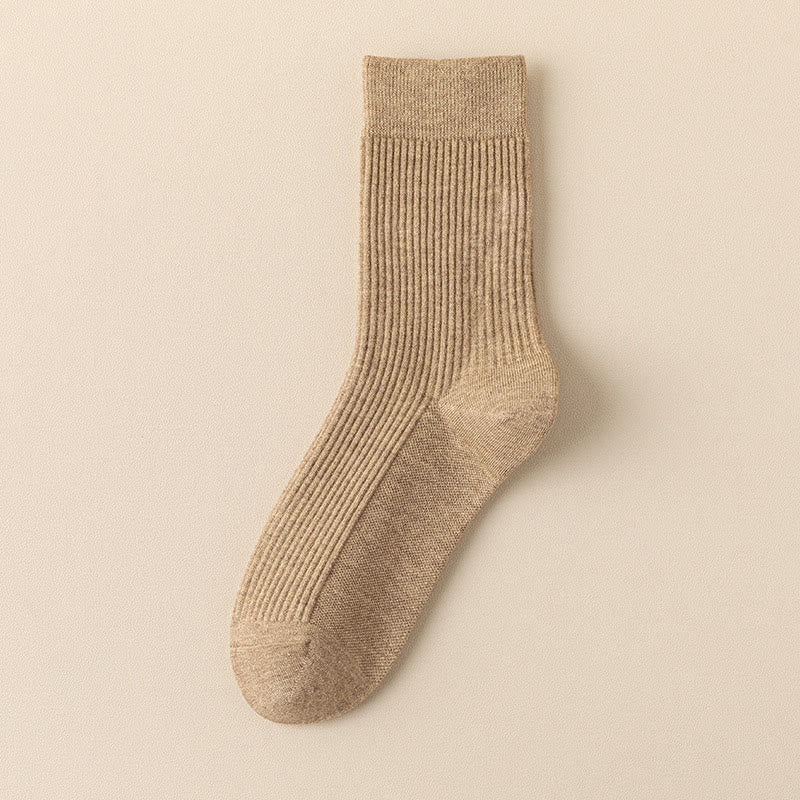 Plusock Übergröße, einfarbig, lässige Viertelsocken (4 Paar) - Kaffee - EU39-44 (US6-10) - image 11