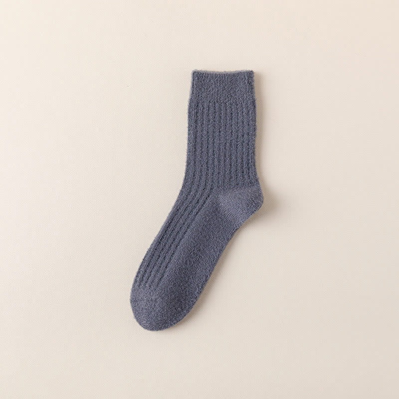 Plusock Übergröße Retro Einfarbige Viertelsocken (3 Paar) - Grau - EU39-44 (US6-10) - image 9