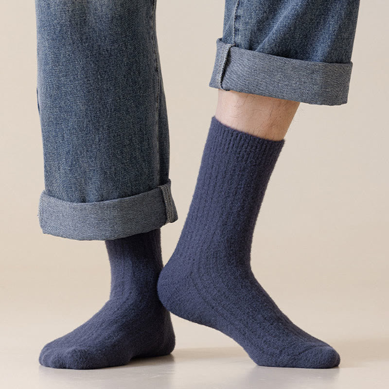 Plusock Übergröße Retro Einfarbige Viertelsocken (3 Paar) - image 2