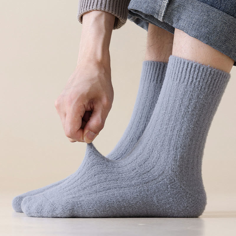 Plusock Übergröße Retro Einfarbige Viertelsocken (3 Paar) - image 3