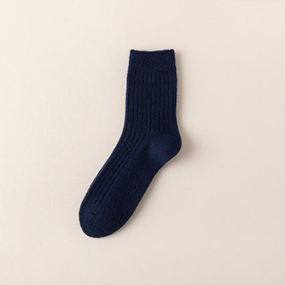Plusock Übergröße Retro Einfarbige Viertelsocken (3 Paar) - Marineblau - EU39-44 (US6-10) - image 12