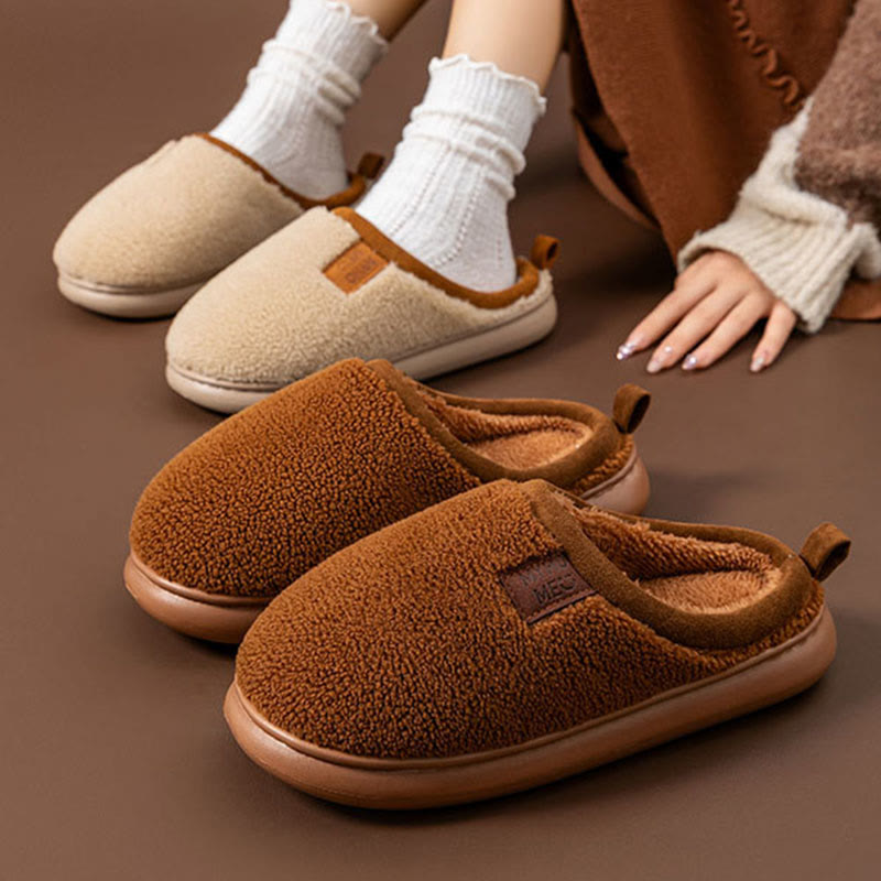 Plusock Hausschuhe in Übergröße, einfach und flauschig - image 1