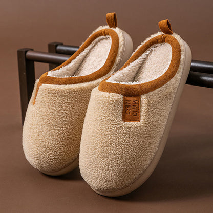 Einfache Plüschpantoffeln in Übergröße - Khaki - EU44-45(US10-11) - image 15