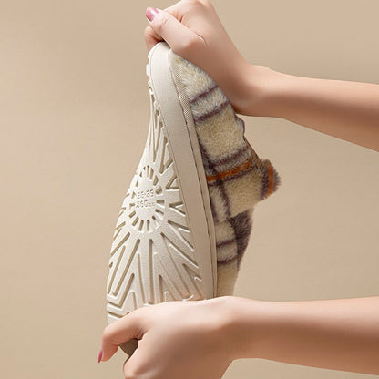 Plusock Hausschuhe in Übergröße mit Gittermuster - image 9