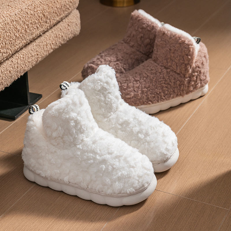 Plusock Plus Size Simple High Top Hausschuhe - image 5