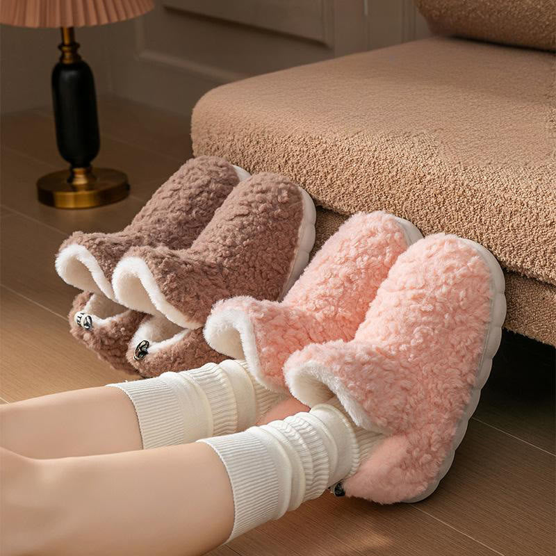 Plusock Plus Size Simple High Top Hausschuhe - image 4