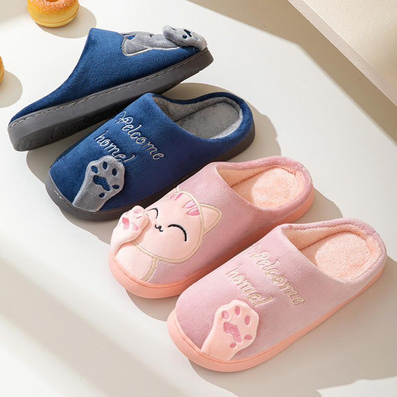 Plusock Hausschuhe in Übergröße mit 3D-Cartoon-Katze - image 9