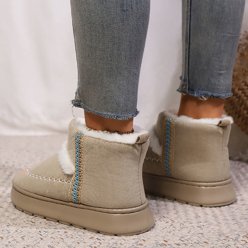 Plus Size Schnürpantoffeln im Ethno-Stil - image 10