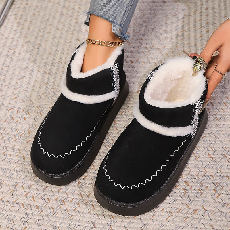 Plus Size Schnürpantoffeln im Ethno-Stil - image 1