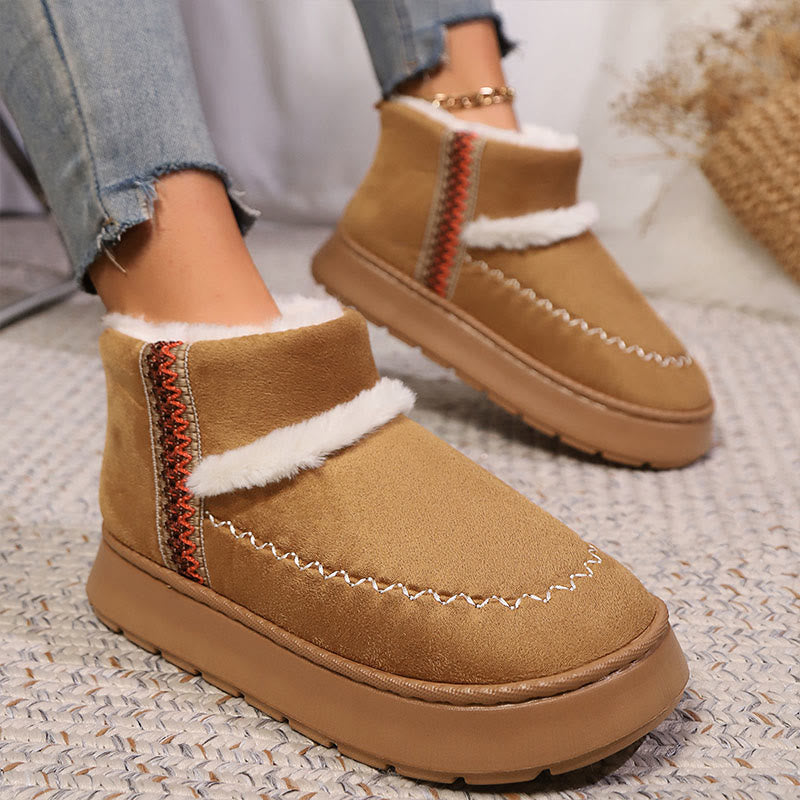 Plus Size Schnürpantoffeln im Ethno-Stil - image 7