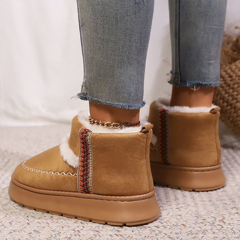 Plus Size Schnürpantoffeln im Ethno-Stil - image 6
