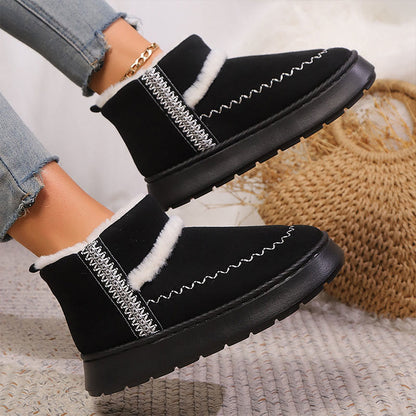 Plus Size Schnürpantoffeln im Ethno-Stil - image 2