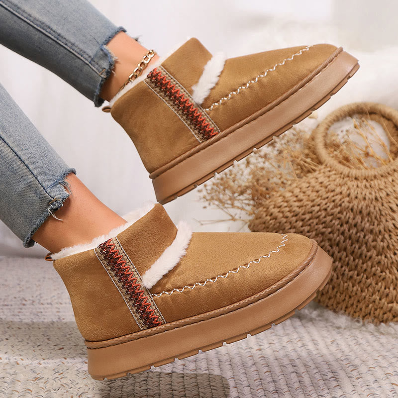 Plus Size Schnürpantoffeln im Ethno-Stil - image 5