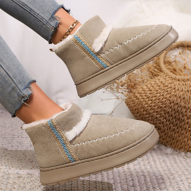 Plus Size Schnürpantoffeln im Ethno-Stil - image 12