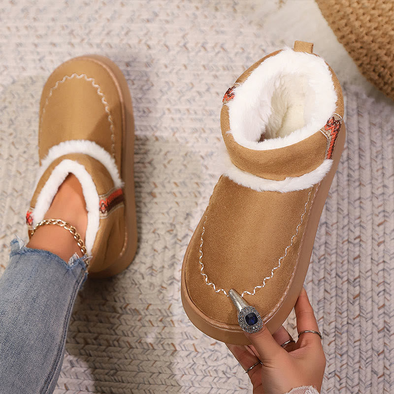 Plus Size Schnürpantoffeln im Ethno-Stil - image 9