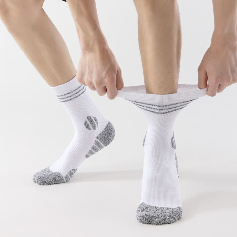 Plusock Plus Size Dicke Kompressionsstrümpfe mit Viertel-Kompressionspolsterung (5 Paar) - image 2