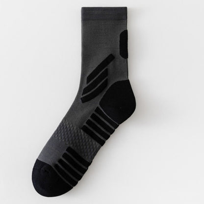 Plusock Basketball-Viertelkompressionssocken in Übergröße (5 Paar) - Dunkelgrau - EU39-45(US6-11) - image 8