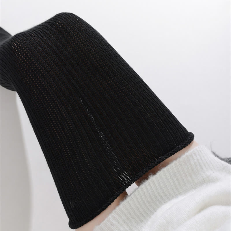 Lockere, oberschenkelhohe Baumwollstrümpfe - image 11