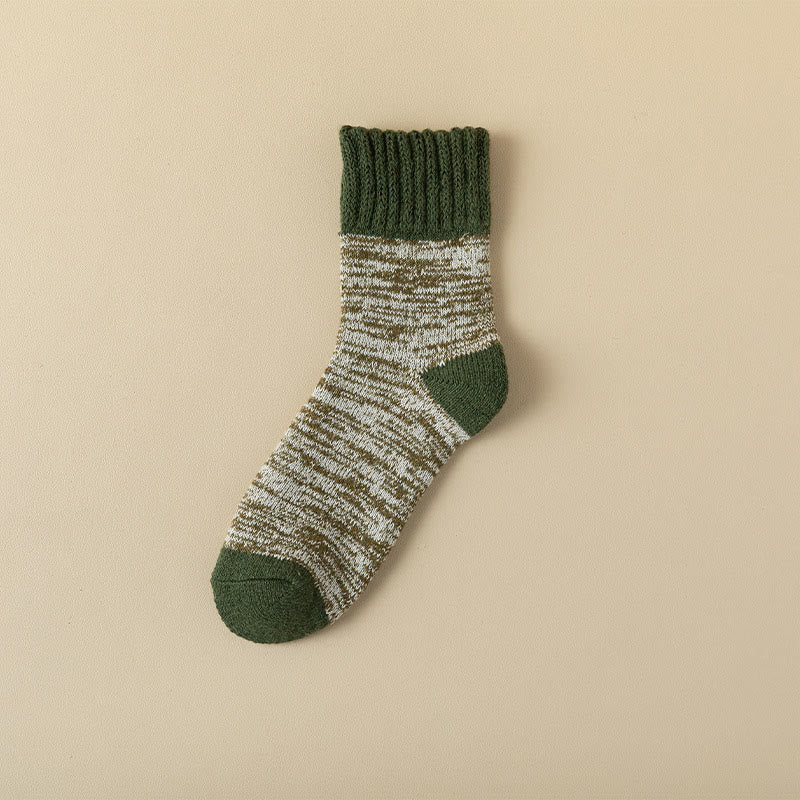 Plusock Plus Size Weiche Plüsch-Viertelsocken (5 Paar) - Armeegrün - EU39-44(US6-10) - image 17