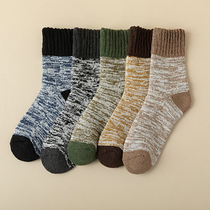 Plusock Plus Size Weiche Plüsch-Viertelsocken (5 Paar) - Mehrfarbig - EU39-44(US6-10) - image 15