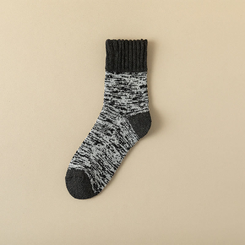 Plusock Plus Size Weiche Plüsch-Viertelsocken (5 Paar) - Dunkelgrau - EU39-44(US6-10) - image 12