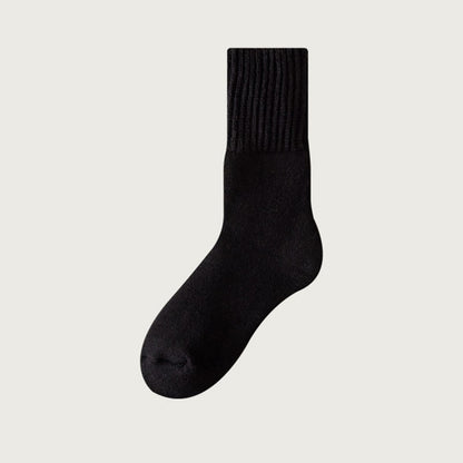 Plusock Plus Size Kuschelige Fleece-Viertelsocken (6 Paar) - Schwarz - EU39-44(US6-10) - image 10