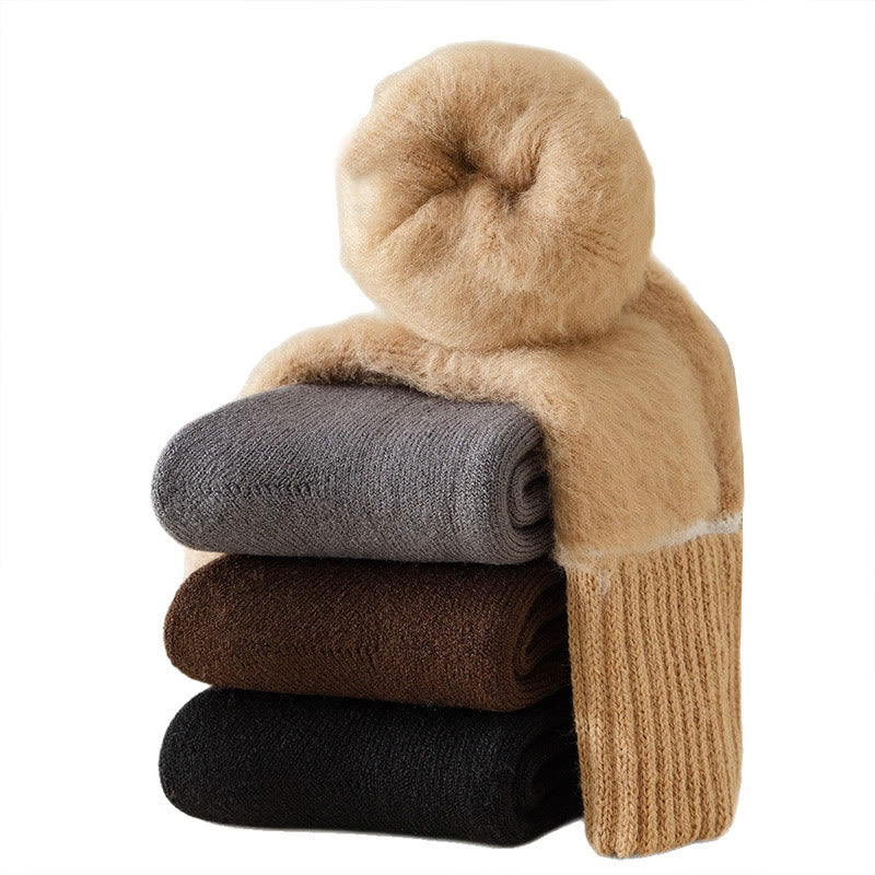 Plusock Plus Size Kuschelige Fleece-Viertelsocken (6 Paar) - image 7