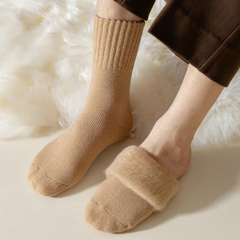Plusock Plus Size Kuschelige Fleece-Viertelsocken (6 Paar) - image 3