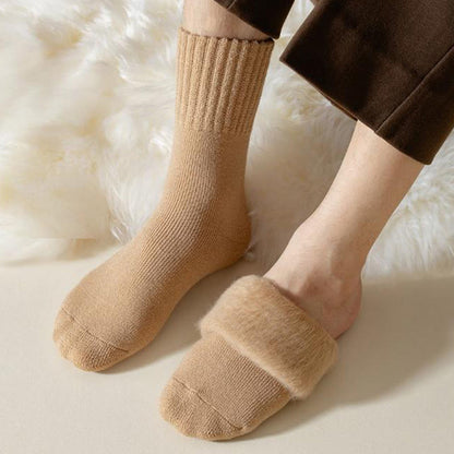 Plusock Plus Size Kuschelige Fleece-Viertelsocken (6 Paar) - image 3