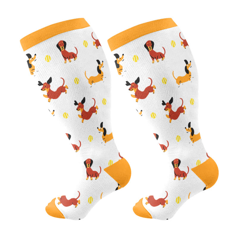 Plusock Kompressionsstrümpfe in Übergröße für Katzen, Hunde und Enten (3 Paar) - Orange (1 Paar) - 4XL - image 7