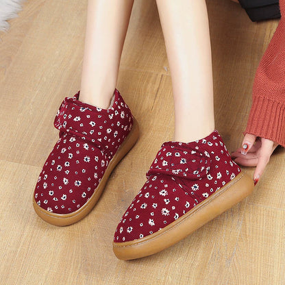 Plusock Hausschuhe mit Blumenmuster in Übergröße - image 1