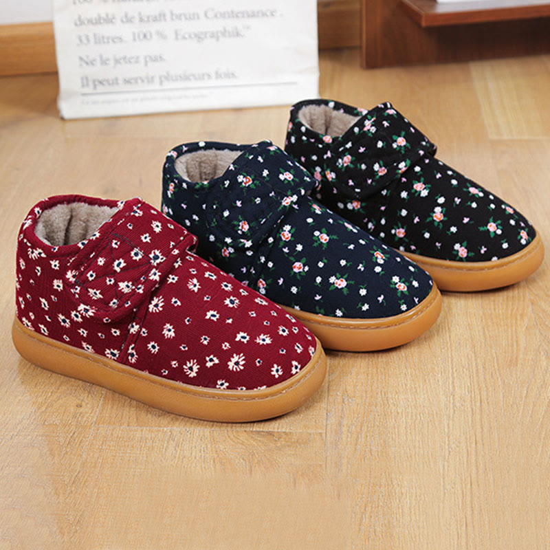 Plusock Hausschuhe mit Blumenmuster in Übergröße - image 9