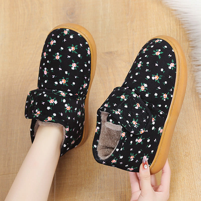 Plusock Hausschuhe mit Blumenmuster in Übergröße - image 4