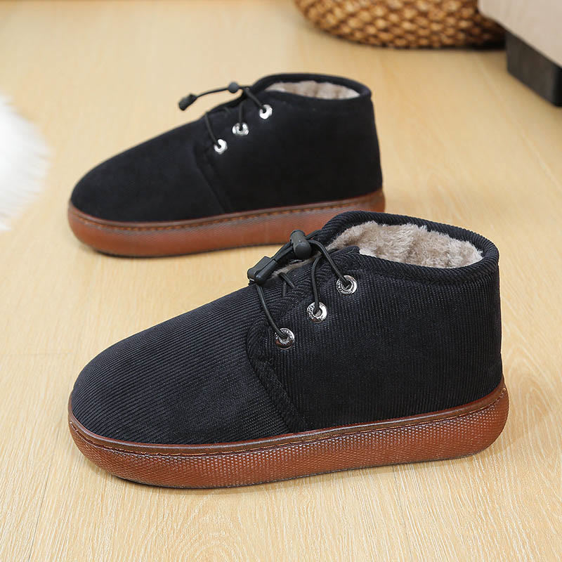 Plusock Hausschuhe in Übergröße, die warm halten - Schwarz - EU46-47 (US12-12,5) - image 15