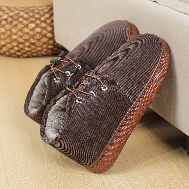 Plusock Hausschuhe in Übergröße, die warm halten - Kaffee - EU46-47 (US12-12,5) - image 14