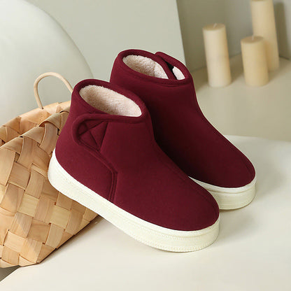 Plusock Hausschuhe in Übergröße, einfarbig, strapazierfähig - Wein - EU43-44(US9-10) - image 12