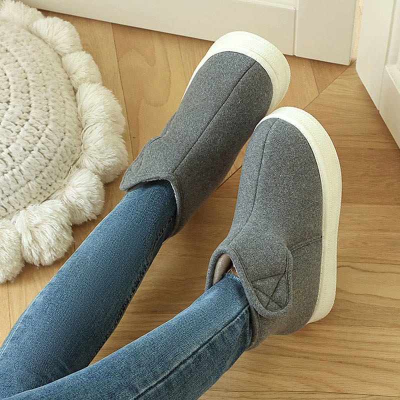 Plusock Hausschuhe in Übergröße, einfarbig, strapazierfähig - Grau - EU43-44(US9-10) - image 7