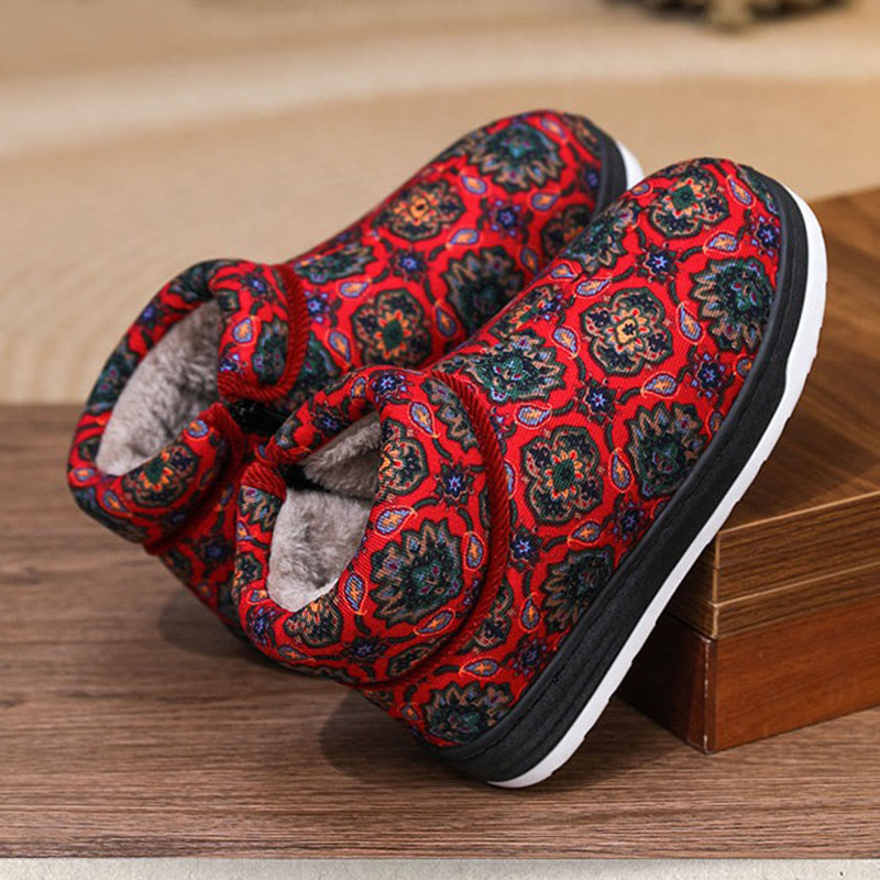 Plusock Hausschuhe mit Reißverschluss in Übergröße - Wein - EU41-42(US7.5-8.5) - image 10