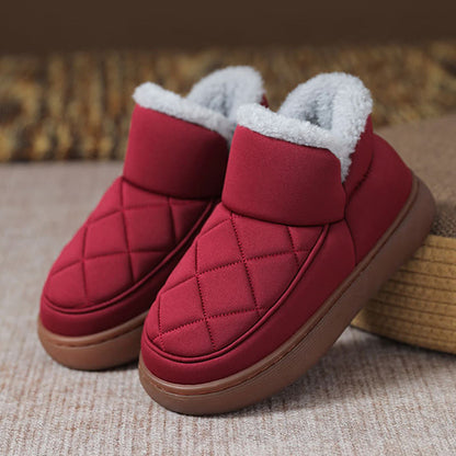 Plusock Plus Size Plüsch-Hausschuhe - Wein - EU45-46(US11-12) - image 15