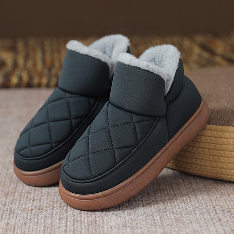 Plusock Plus Size Plüsch-Hausschuhe - Blau - EU45-46(US11-12) - image 17