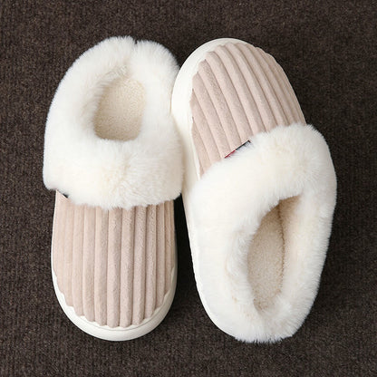 Weiße Plüschpantoffeln in Übergröße - Khaki - EU46-47(US8-9) - image 11