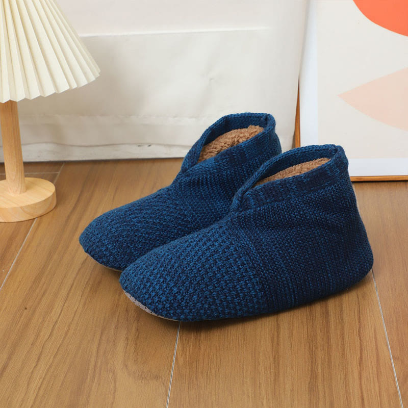 Plus Size Faltbare Haussocken - Marineblau - EU40-43(US7-9) - image 12