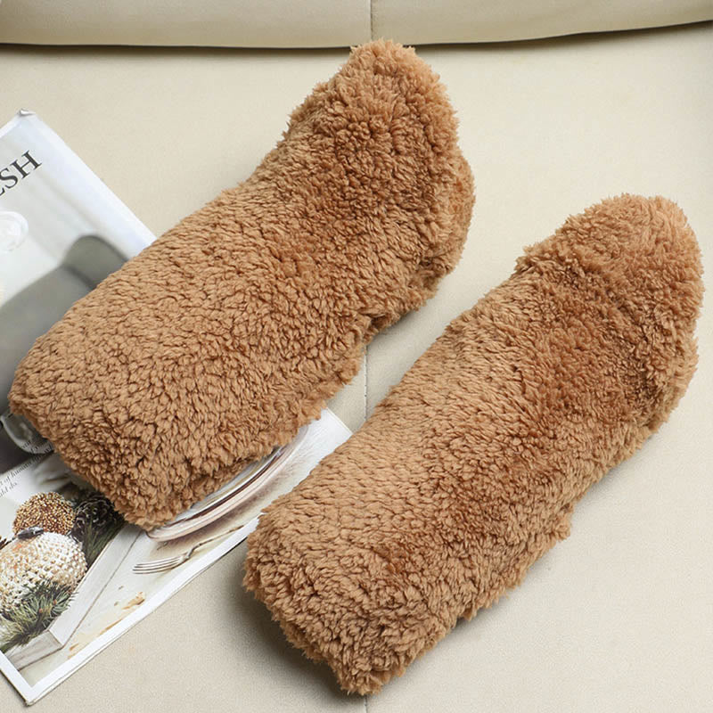 Plusock Plus Size Schneeflocken-Haussocken - image 18