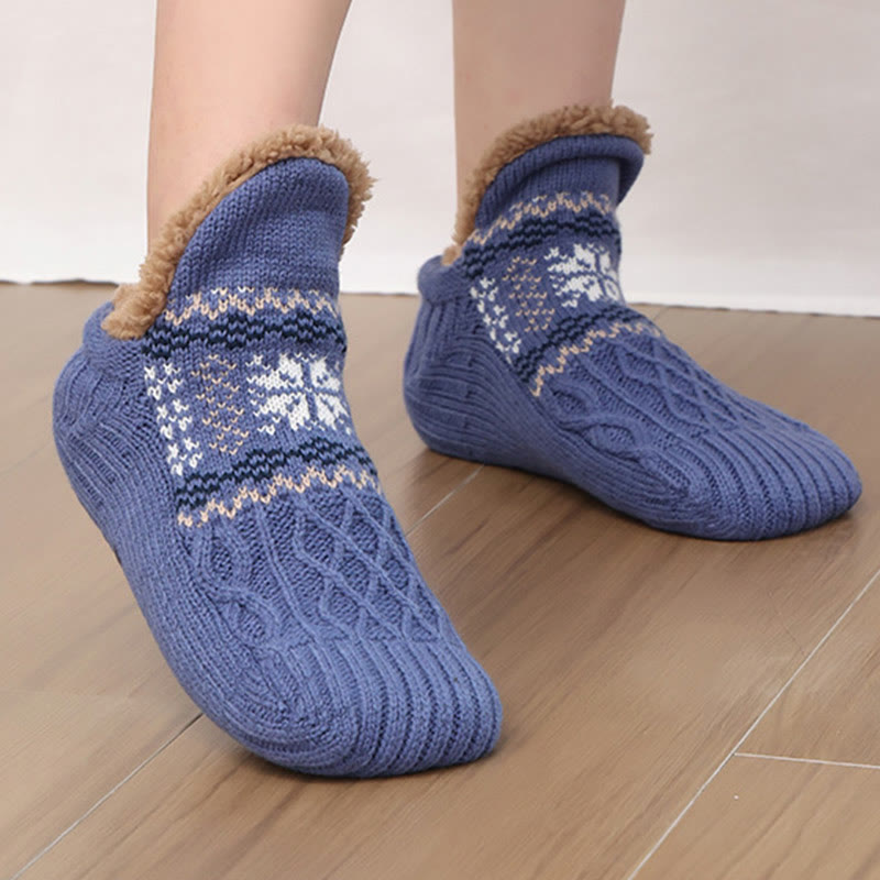 Plus Size Schneeflocken-Haussocken - image 6