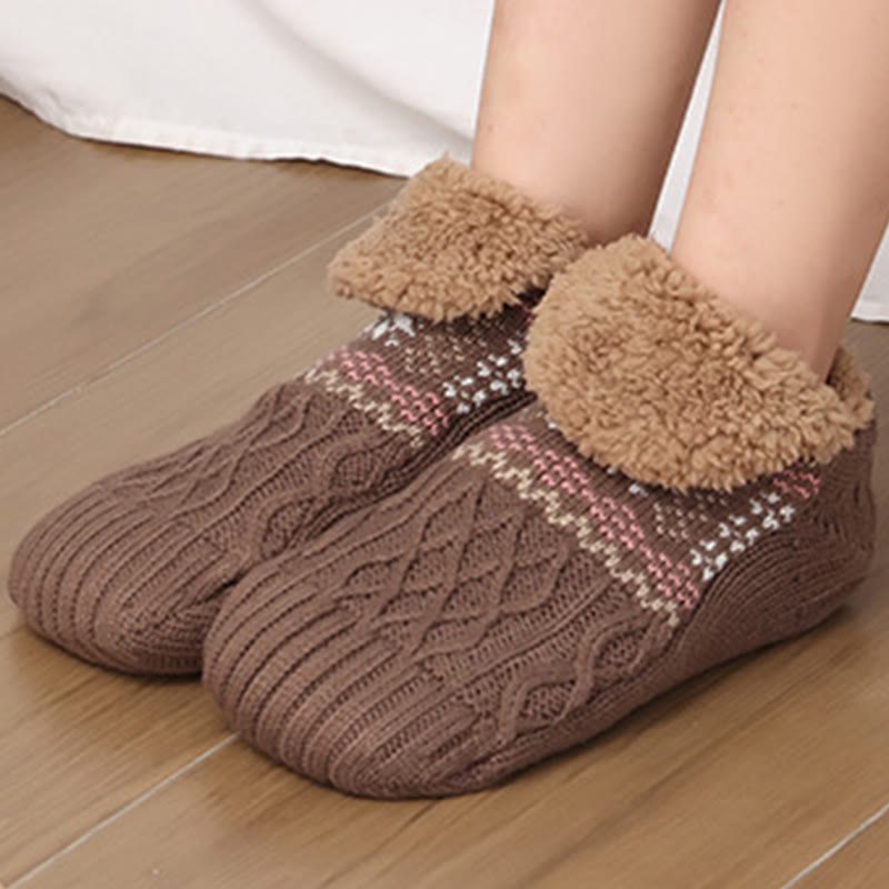 Plus Size Schneeflocken-Haussocken - image 20