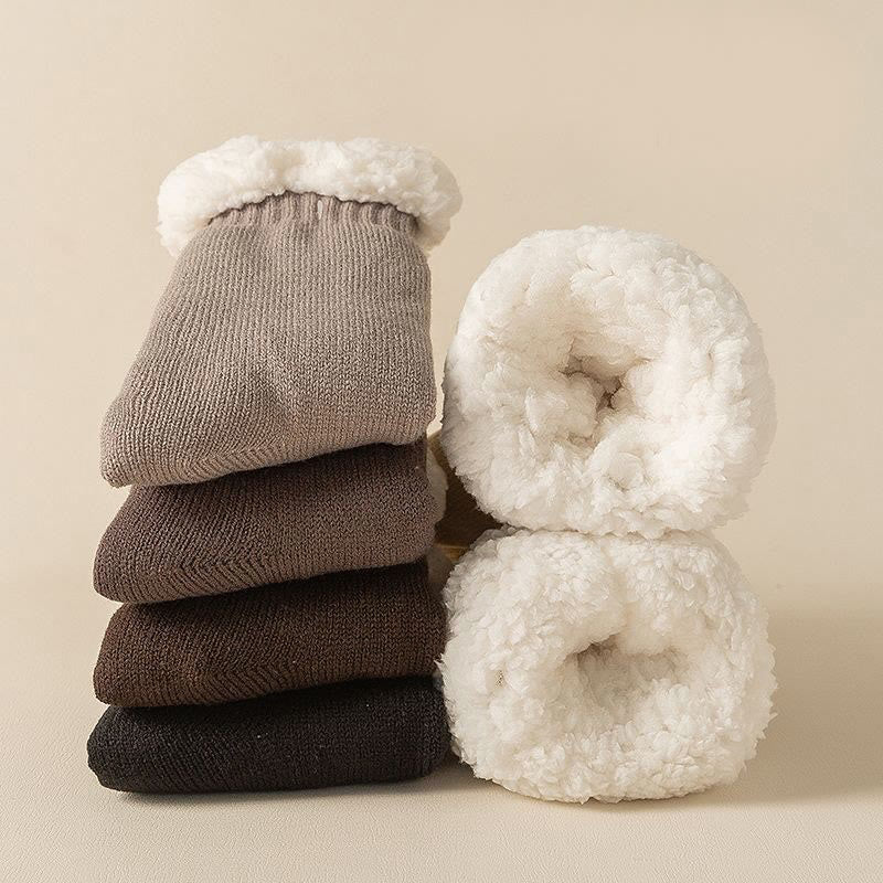 Plusock Plus Size Elastische einfarbige Haussocken - image 12